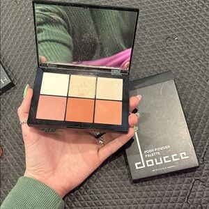Doucce Posh Powder Palette - Pink, Gold, Tan Shades